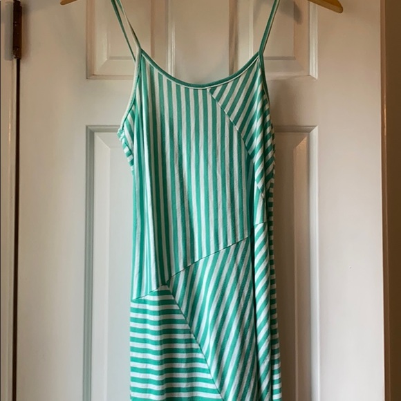 Green striped maxi dress - Picture 2 of 4